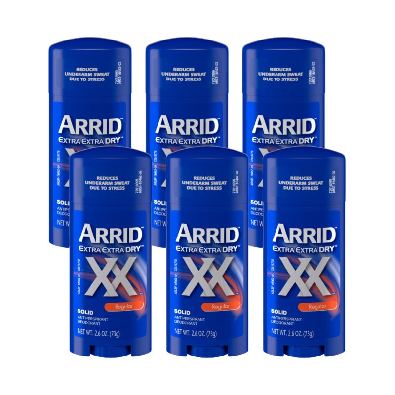 Arrid XX Extra Extra Dry Solid Antiperspirant Deodorant, Regular, 2.6 oz.